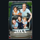 Retro script 2024 family photo calendar<br><div class="desc">A modern photo calendar to customise with your family pictures,  a perfect way to start the year 2024. Fully customisable text colours.</div>