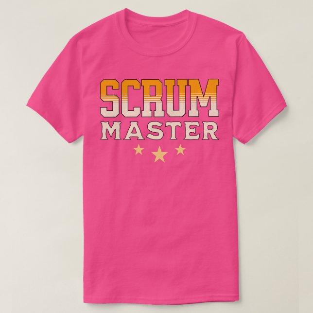 Retro Scrum Master T-Shirt (Design Front)