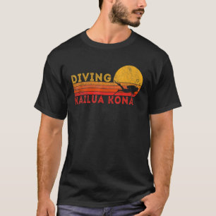 Retro Scuba Diving Dive Hawaii Vacation Kona Vinta T-Shirt