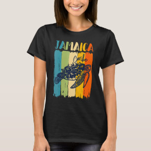 Retro Sea Turtle Jamaica Caribe Theme Friends Fami T-Shirt
