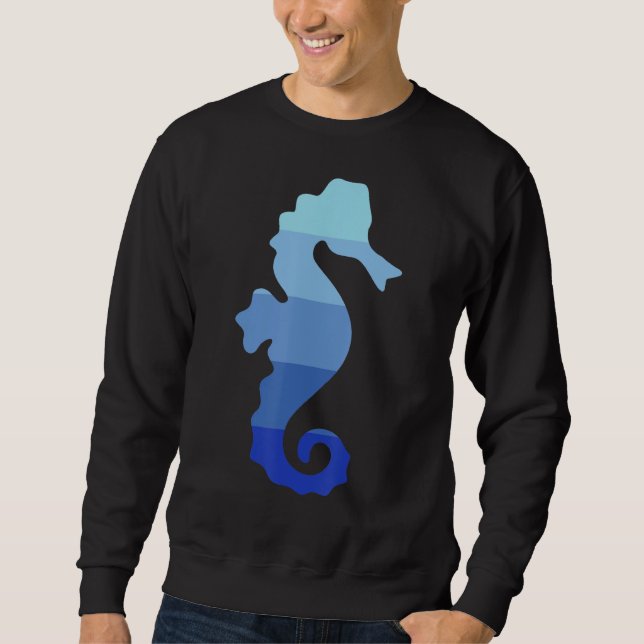 Retro seahorse sweatshirt (Front)