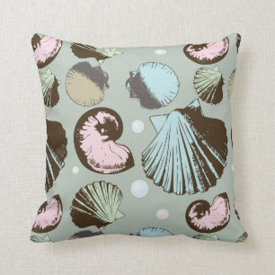 Retro Seashell Pattern Cushion