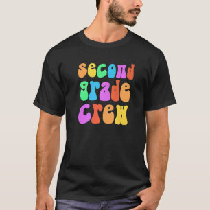 Retro Second Grade Crew Little Miss 2nd Gr Rainbow T-Shirt