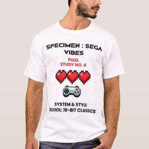 Retro Sega Vibes Pixel Study No. 4  T-Shirt