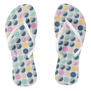 Retro Semi-Circle Pattern Jandals