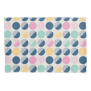 Retro Semi-Circle Pattern Pillowcase