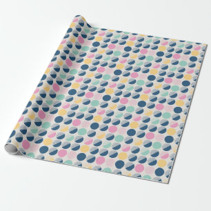 Retro Semi-Circle Pattern Wrapping Paper