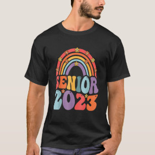 Retro Senior 2023 Rainbow Class Of 2023 Graduation T-Shirt