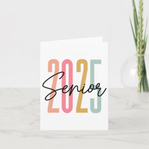 Retro Senior 2025 Cl Of 2025 High School Graduatio Card