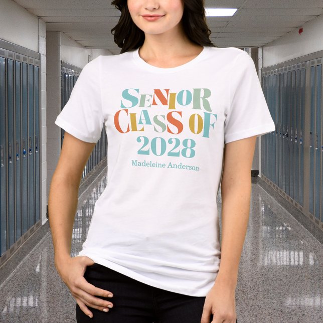 Retro Senior Class of Graduation Tri-Blend Shirt (Creator Uploaded)