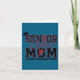 Retro senior dance mom 2026 mom of a senior dancer card