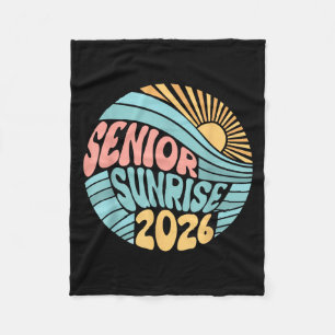 Retro Senior Sunrise 2026 Seniors Of Cl Graduation Fleece Blanket