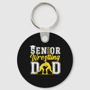 Retro Senior Wrestling Dad 2026 Senior Dad Cl Of 2 Key Ring