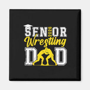 Retro Senior Wrestling Dad 2026 Senior Dad Cl Of 2 Magnet