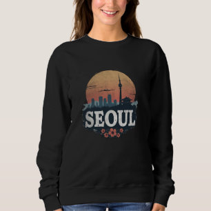Retro Seoul Landscape Vintage Souvenir Sweatshirt