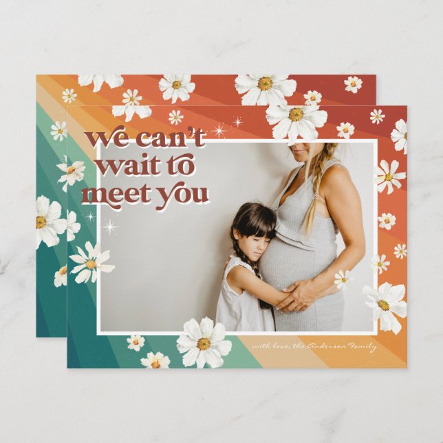 Retro Seventies Boho | Photo Pregnancy  (Front/Back)