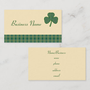 Retro Shamrock Business Card