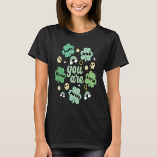 Retro Shamrock Teacher St Patricks Day You Are Iri T-Shirt