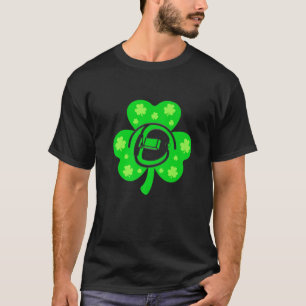 Retro Shamrock Welder St.Patrick Day Irish Costume T-Shirt