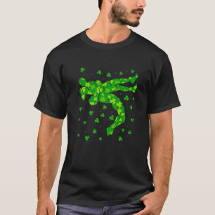 Retro Shamrock Wrestling Sport St. Patrick's Day C T-Shirt
