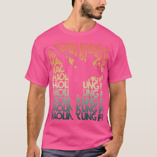 Retro Shaolin Kung Fu Repetitive Shaolin Wushu T-Shirt