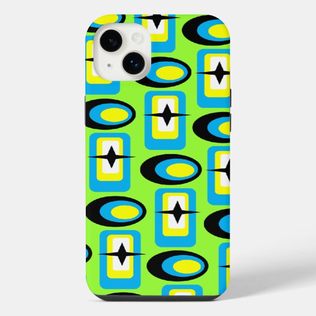 Retro Shapes iPhone Case (Back)