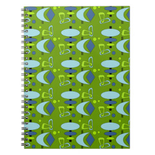 Retro Shapes Spiral Notebook