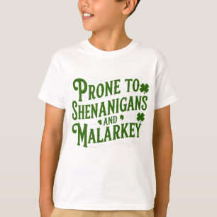 Retro Shenanigans & Malarkey Humour  Irish funy T-Shirt