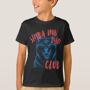 Retro shiba inu dog dad club pet lover owner T-Shirt