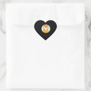 Retro Shiba Inu   Shiba Inu Mum Dad Product Heart Sticker
