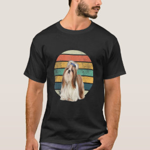 Retro Shih Tzu Mum Dad Dog T-Shirt