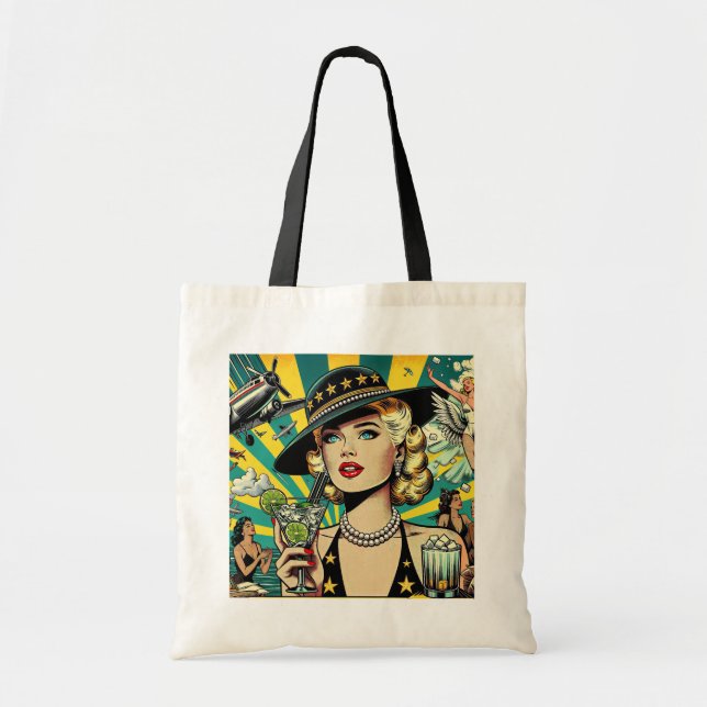 Retro Show Girl  Tote Bag (Front)