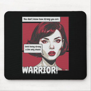 Retro Sickle Cell Warrior Women Being Strong Burgu Mouse Pad
