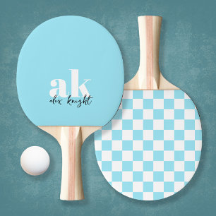 Retro Signature Monogram Chequered Ping Pong Paddle
