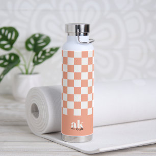 Retro Signature Monogram Chequered Water Bottle