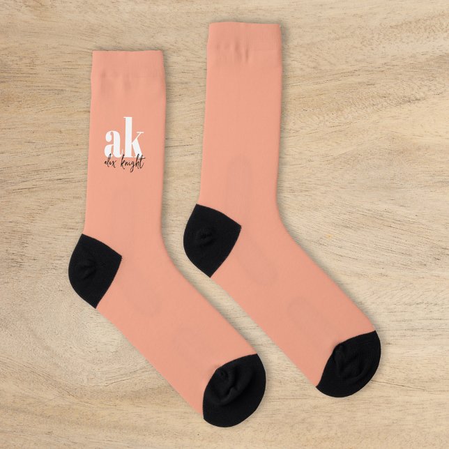 Retro Signature Monogram Socks (Creator Uploaded)