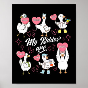 Retro Silly Goose Valentine A Applied Behaviour An Poster