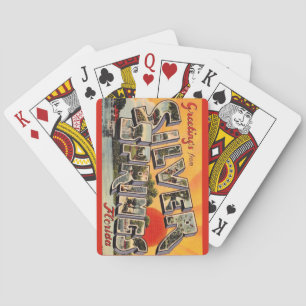 Retro Silver Springs Attraction Playing Cards
