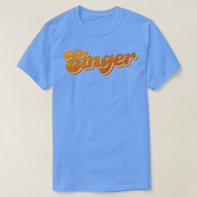 Retro Singer T-Shirt (Design Front)