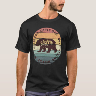 Retro Sister Bear Matching Family Pyjamas Cute Wil T-Shirt