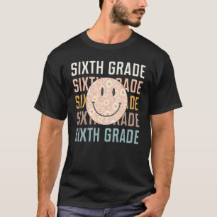 Retro Sixth Grade Teacher Kid Back To School 6th G T-Shirt