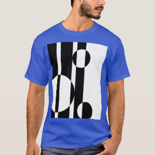 Retro Sixties Black and White Op Art Graphic T-Shirt