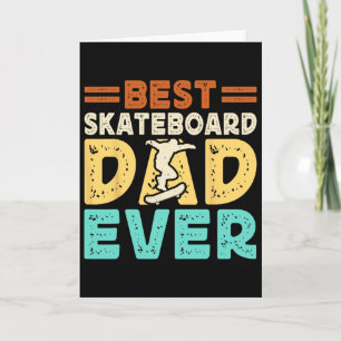 Retro Skateboarding Silhouette Skateboarder Skate  Card
