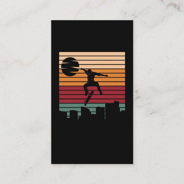 Retro Skater Business Card (Front)