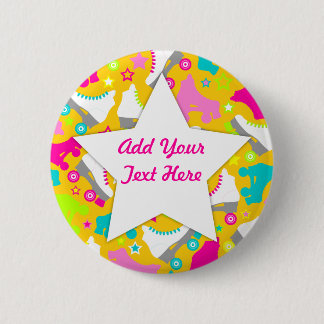 Retro Skates 6 Cm Round Badge
