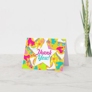 Retro Skates "Thank You" Thank You Card