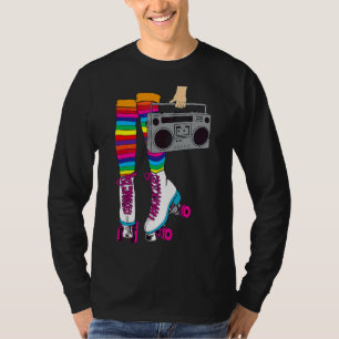 Retro Skating Rink A 80's Rollerblading For Girl T-Shirt