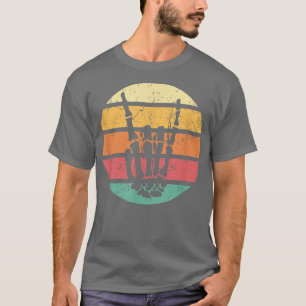 Retro Skeleton Rock Hand For Music Lover  T-Shirt