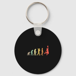 Retro Sketll Evolution Gift For Sketll Players Key Ring