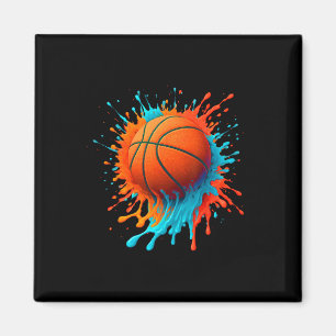 Retro Sketll Players Lovers Sports Team Boys Kids Magnet